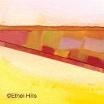 Ethel Hills - Mini Collage #47 - Mixed Media Collage - approx. 3" x 3"