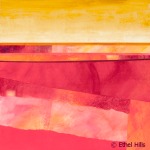 Ethel Hills - "Rhapsody" - Mixed Media Collage on Panel - 20" x 20"